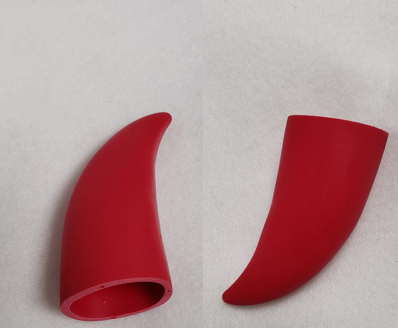 Plastic Opaque Hollow Small Horns *Sold Per Horn*