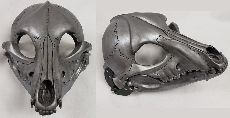 Specialty Cut and Hinged Skeletal K9 Resin Mask Blank