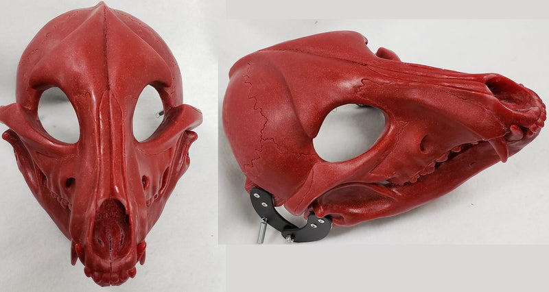 Specialty Cut and Hinged Skeletal K9 Resin Mask Blank