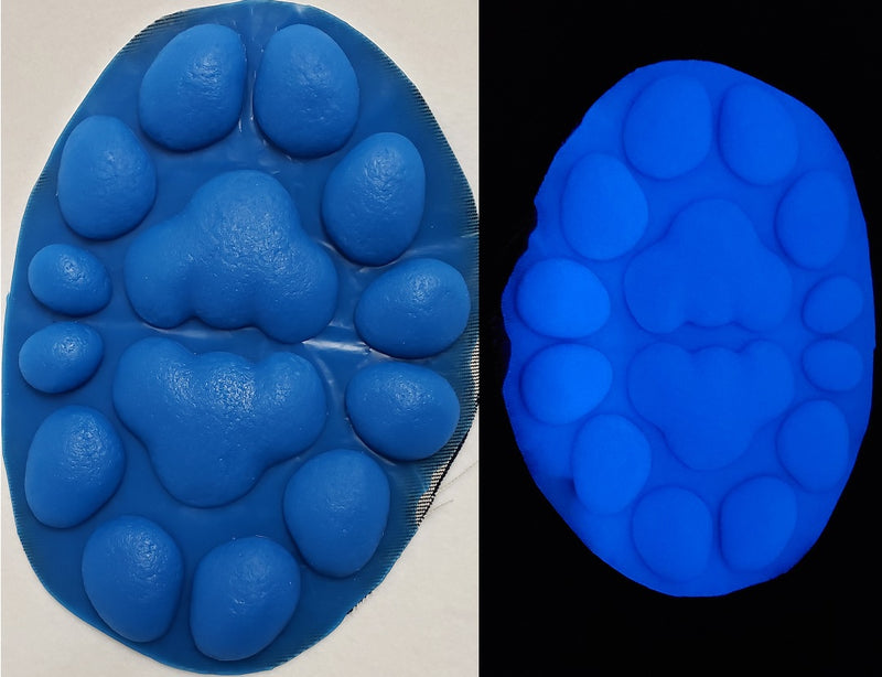 Silicone Glow in the Dark Anthro K9 No Heels Handpads