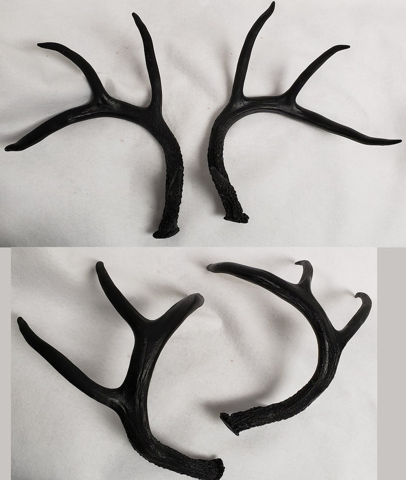 Plastic Opaque Large Whitetail Deer Antlers