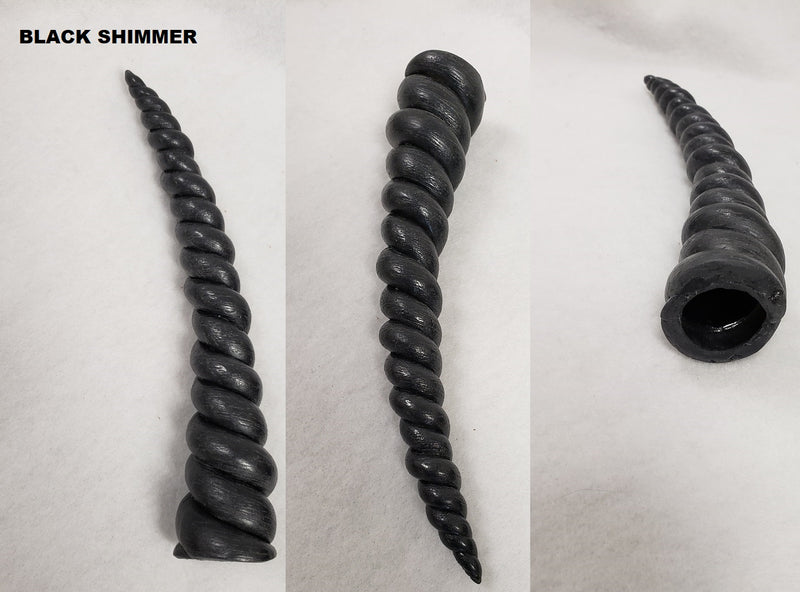 Plastic Shimmer Hollow 9 Inch Unicorn Horn