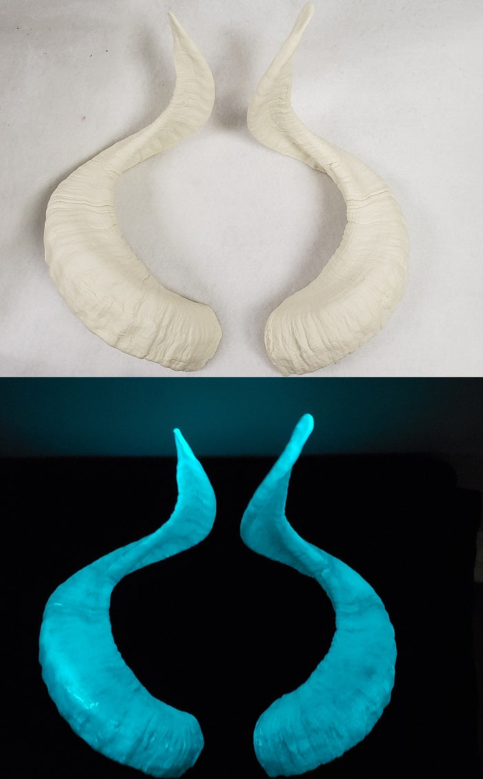 Plastic Glow in the Dark Corsican Ram Horns