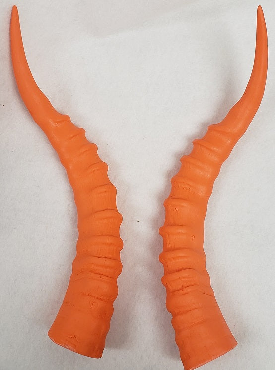 Plastic Opaque Impala Antelope Horns