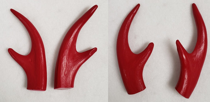 Plastic Opaque Four Point Antler Tips