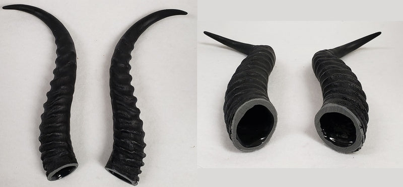 Plastic Opaque Springbok Antelope Horns