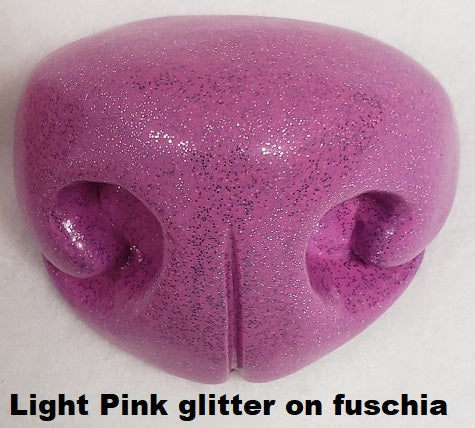 Flexible Glitter Large Toony K9 Nose