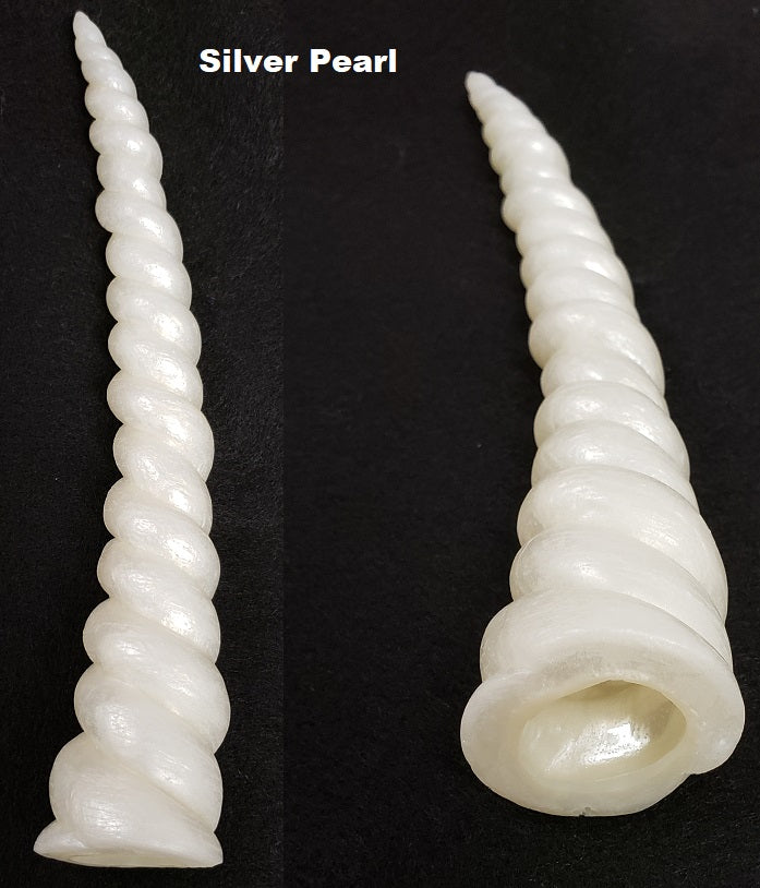 Plastic Shimmer Hollow 9 Inch Unicorn Horn