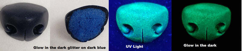 Flexible Glitter Small Toony K9 Nose