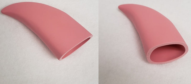 Plastic Opaque Hollow Small Horns *Sold Per Horn*