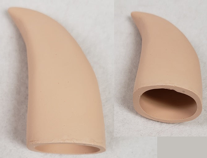 Plastic Opaque Hollow Small Horns *Sold Per Horn*
