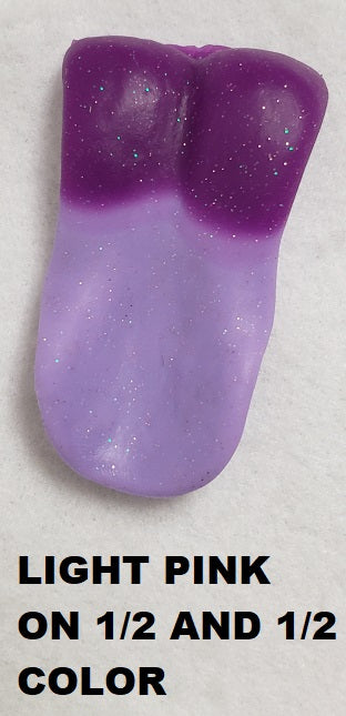 Silicone Glitter Canine Tongue