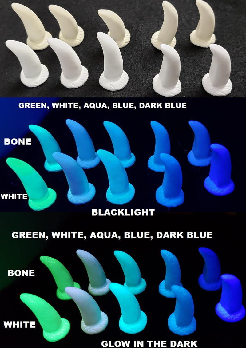 Opaque Glow in the Dark 3-Inch Plastic Spike  *sold per spike*