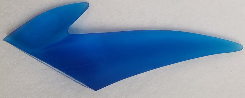 Plastic Clear Solid 2 Point Horn *Sold Per Horn*