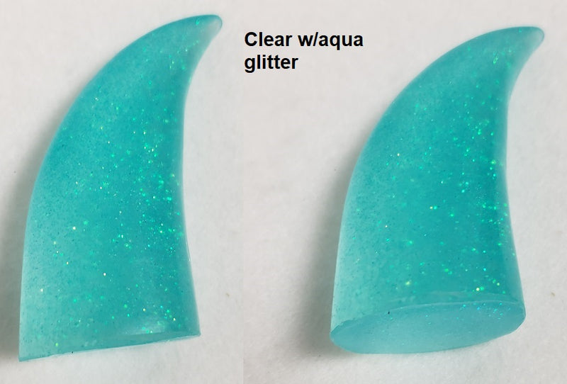 Plastic Glitter Solid Shiny Small Horns *Sold Per Horn*