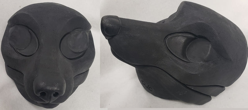 Uncut Semi-Realistic Fox Resin Mask Blank
