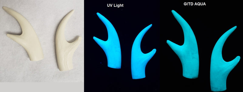 Plastic Glow in the Dark Four Point Antler Tips