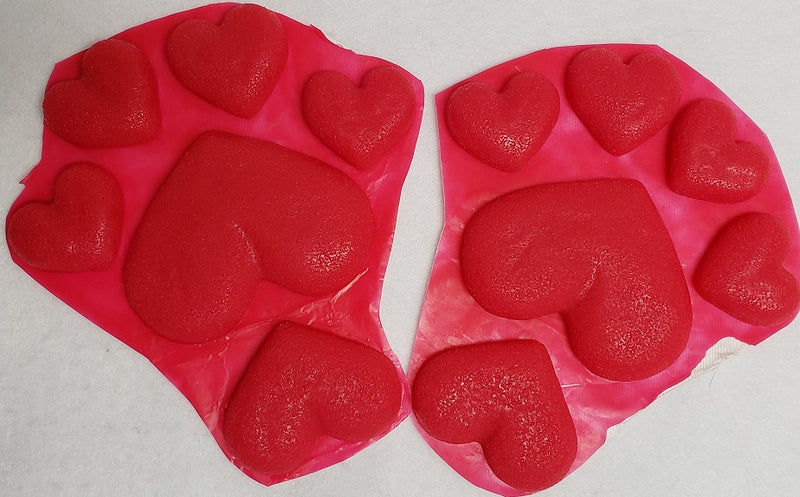 Silicone Heart Feetpads