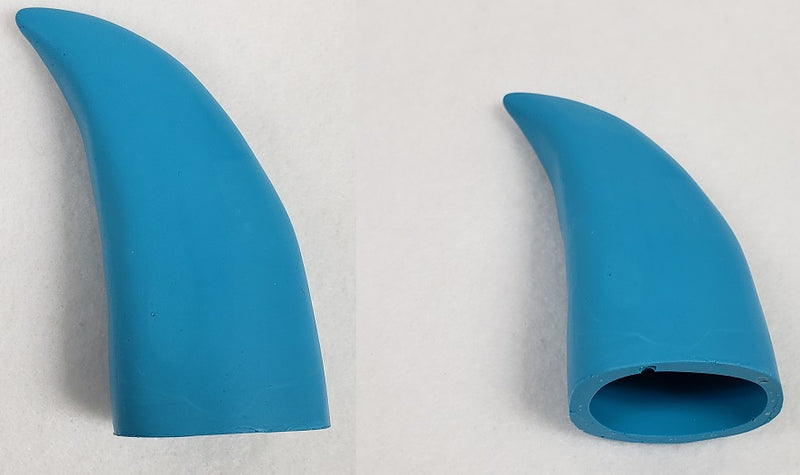 Plastic Opaque Hollow Small Horns *Sold Per Horn*