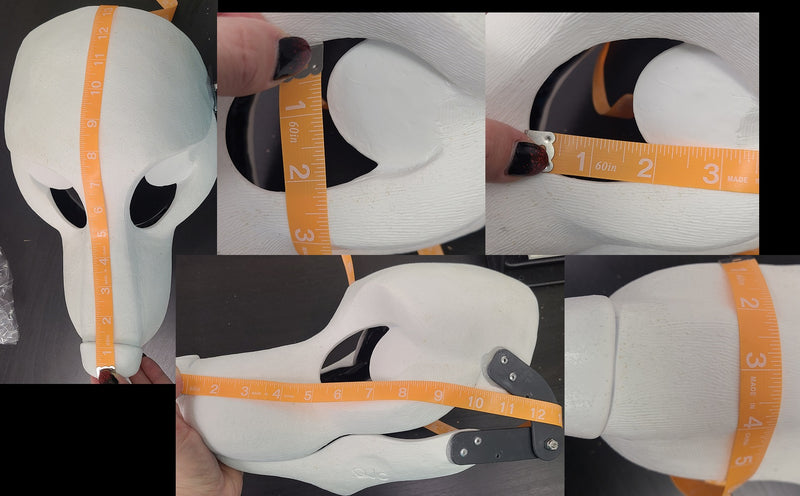 Cut and Hinged Canine Resin Mask Blank