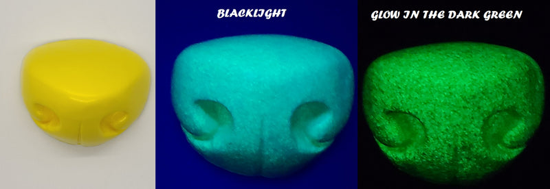 Glow in the Dark Plastic Medium Toony K9 Nose