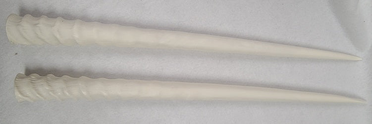 Plastic Opaque Gemsbok Antelope Horns