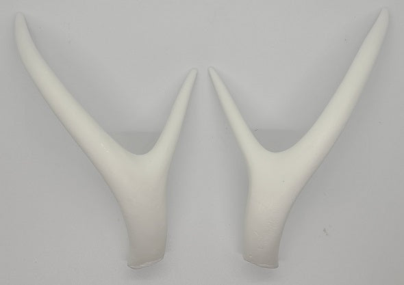Plastic Opaque Straight Four Point Deer Antlers