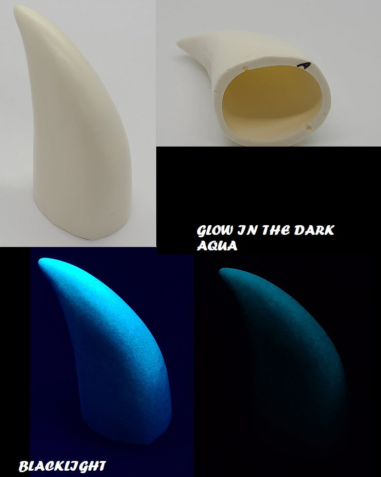 Plastic Glow in the Dark Small Horns *Sold Per Horn*