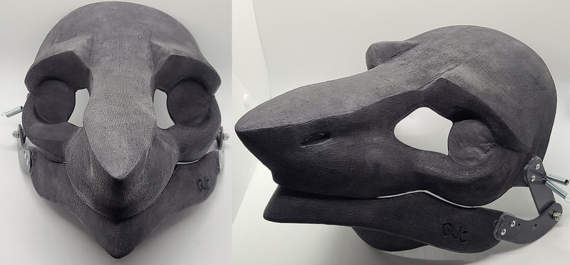 Cut and Hinged Northern Sergal Resin Mask Blank