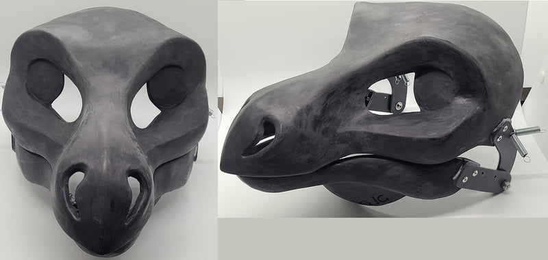 Cut and Hinged Point Nose Dragon Resin Mask Blank