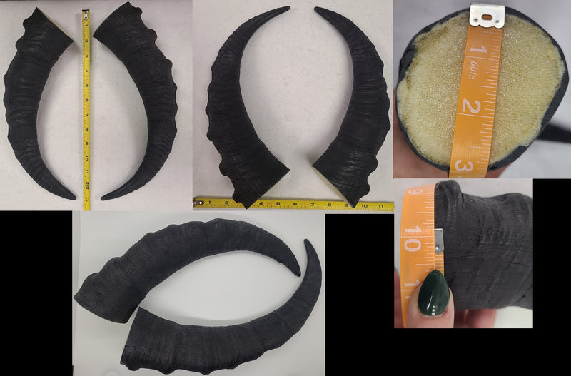 Plastic Opaque Caucasian tur Antelope Horns