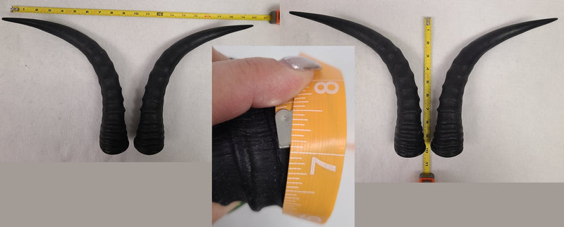 Plastic Opaque Topi Antelope Horns