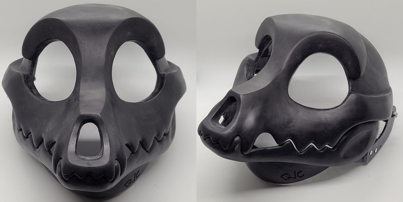 Cut and Hinged Toony Skull K9 Resin Mask Blank