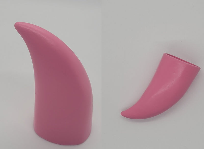Plastic Opaque Hollow Small Horns *Sold Per Horn*
