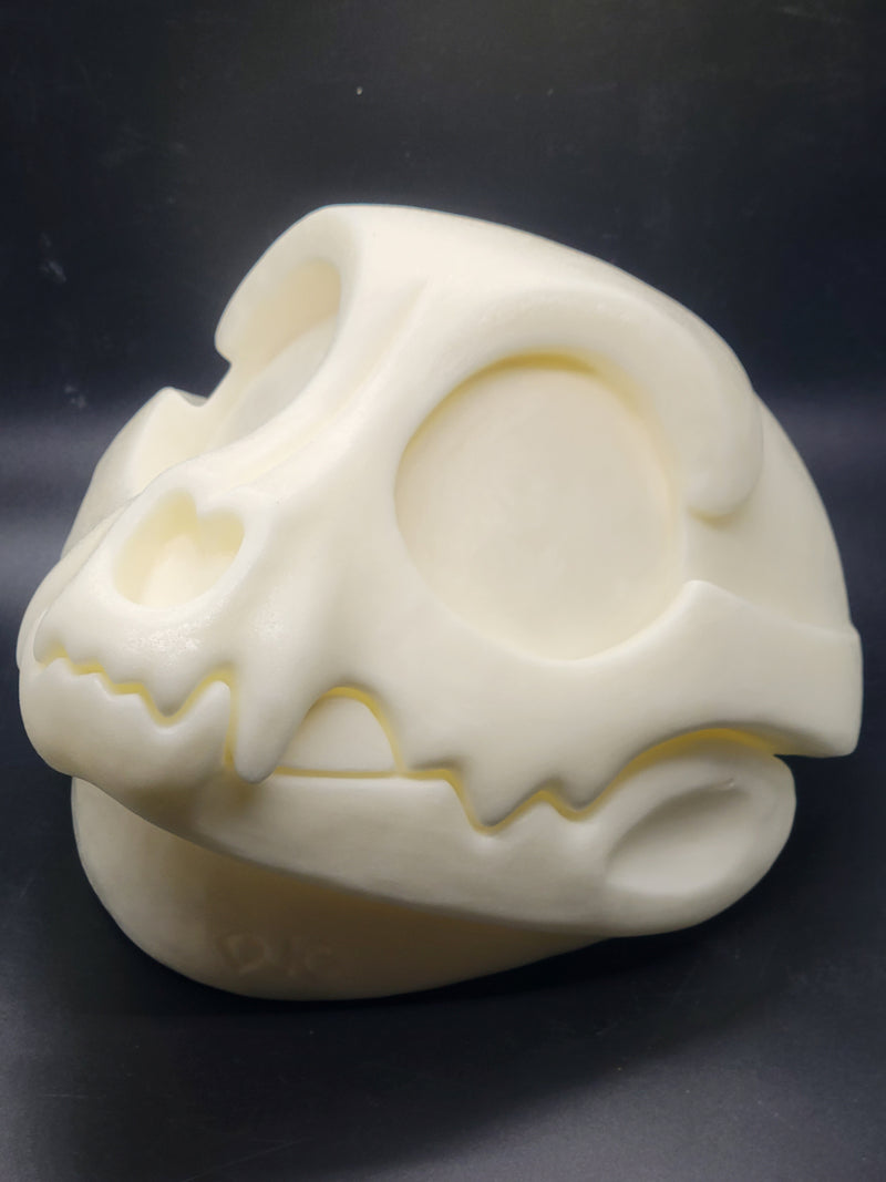 Foam Toony Skeletal Feline Head