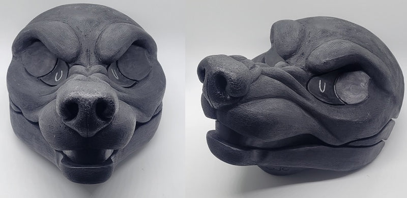 Uncut Werewolf K9 Resin Mask Blank
