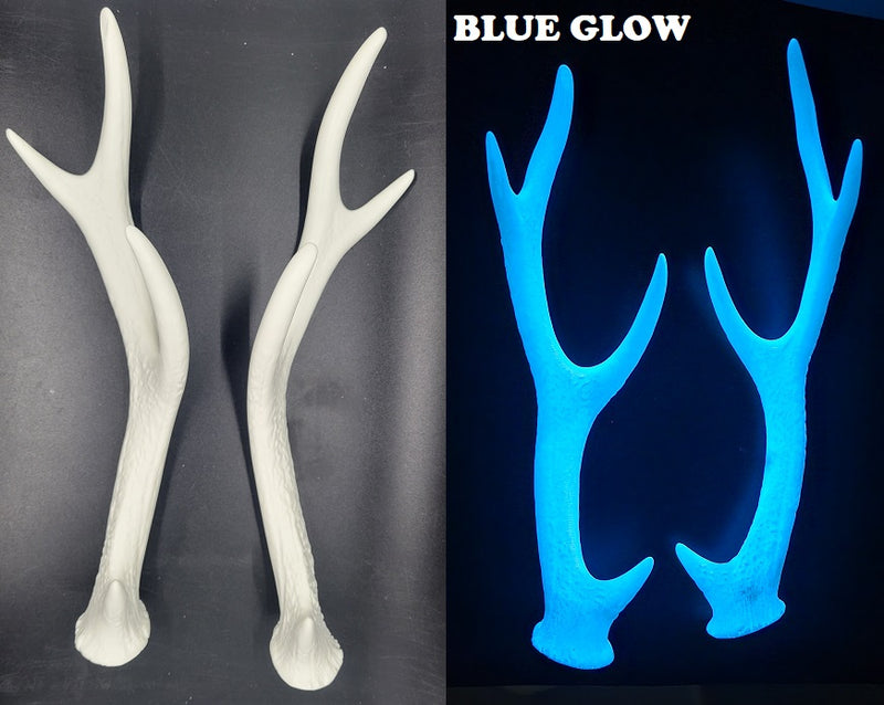 Plastic Glow in the Dark Small Sika Deer Antlers