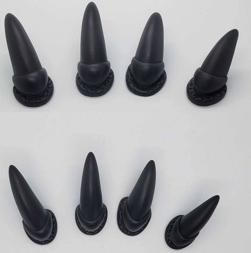 Basic Opaque Single Colored Realistic Sergal Toe Claws *Sold per Set*
