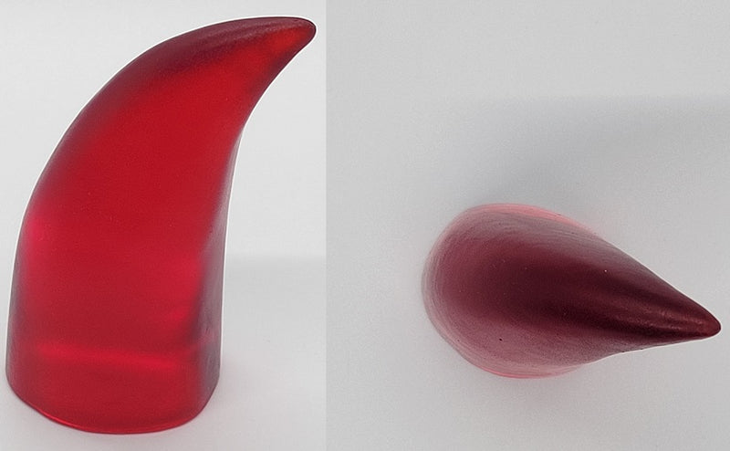 Plastic Clear Solid Small Horns *Sold Per Horn*