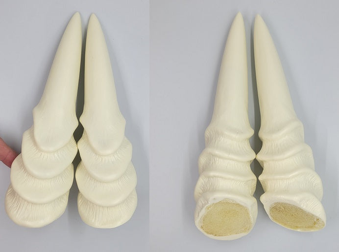 Plastic Opaque Angled Rigid Horns