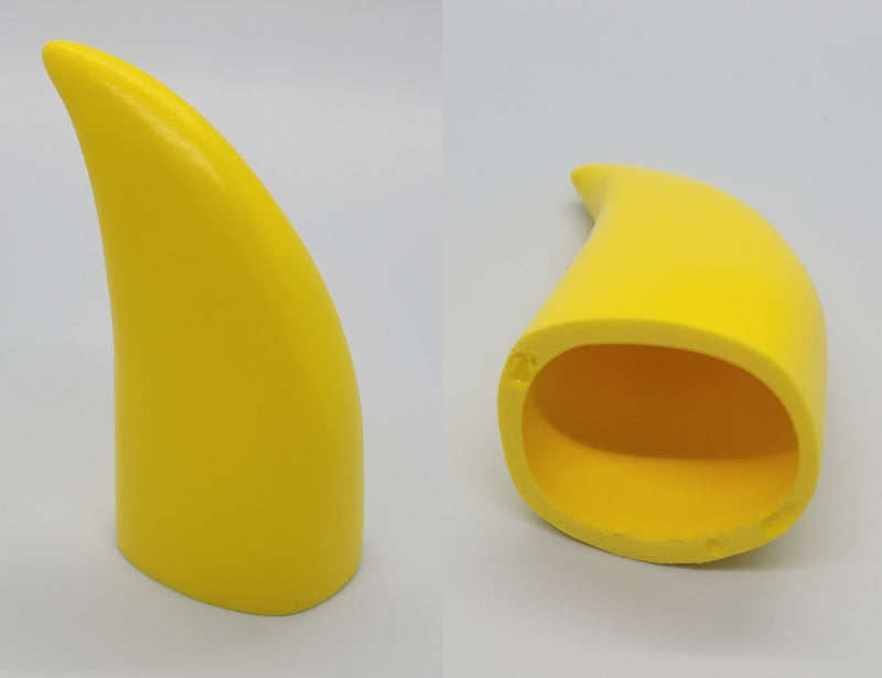 Plastic Opaque Hollow Small Horns *Sold Per Horn*