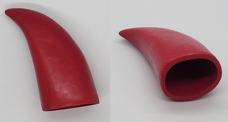 Plastic Opaque Hollow Small Horns *Sold Per Horn*