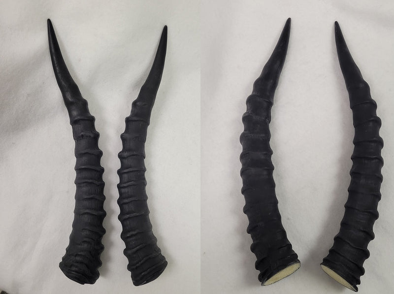 Plastic Opaque Upright Impala Antelope Horns