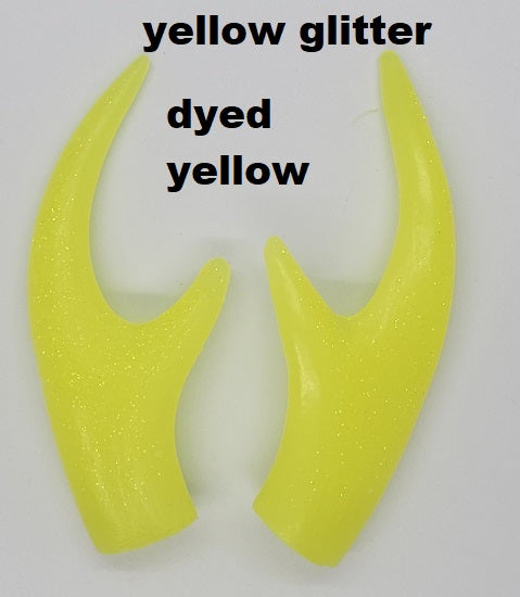 Plastic Glitter Four Point Antler Tips