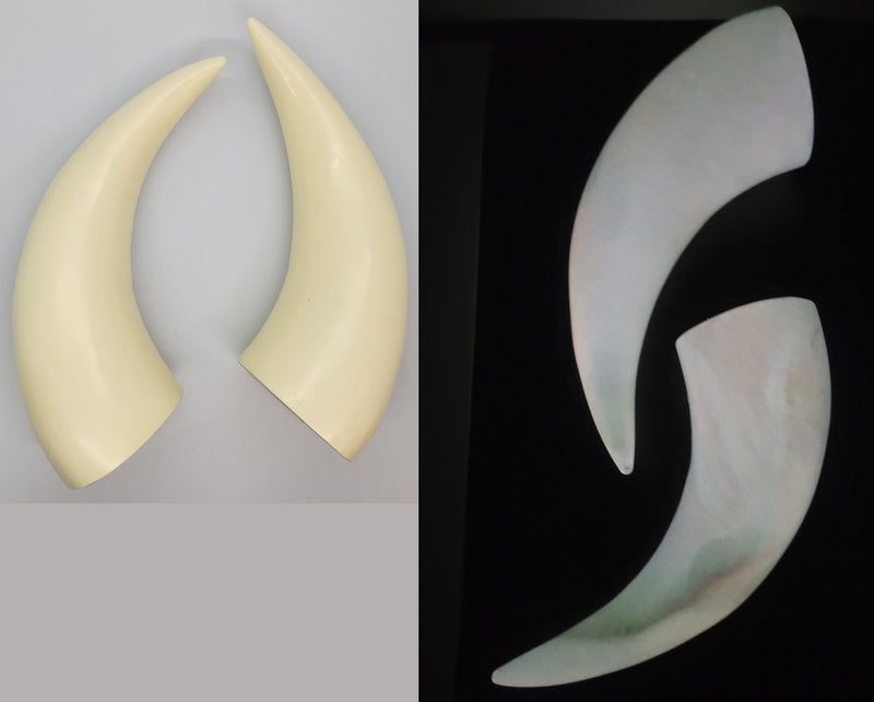 Plastic Glow in the Dark Large Bull Horns