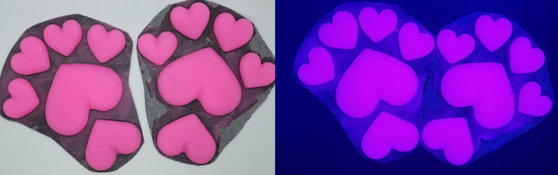 Silicone Heart Feetpads