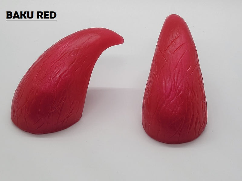 Plastic Shimmer Clear Birdcat Horns