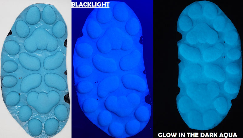 Silicone Glow in the Dark Small Anthro K9 Handpads