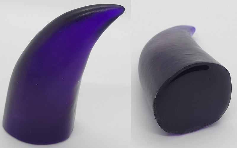 Plastic Clear Solid Small Horns *Sold Per Horn*