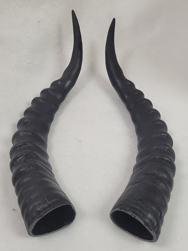 Plastic Opaque Impala Antelope Horns